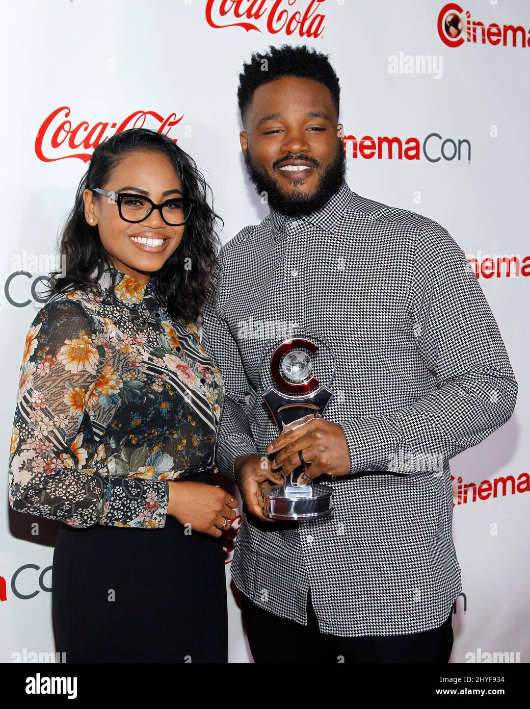 Zinzi Evans und Ryan Coogler bei der CinemaCon Final Night die Big Screen Achievement Awards 2018 fanden am 26. April 2018 in Las Vegas, NV, statt. Stockfoto