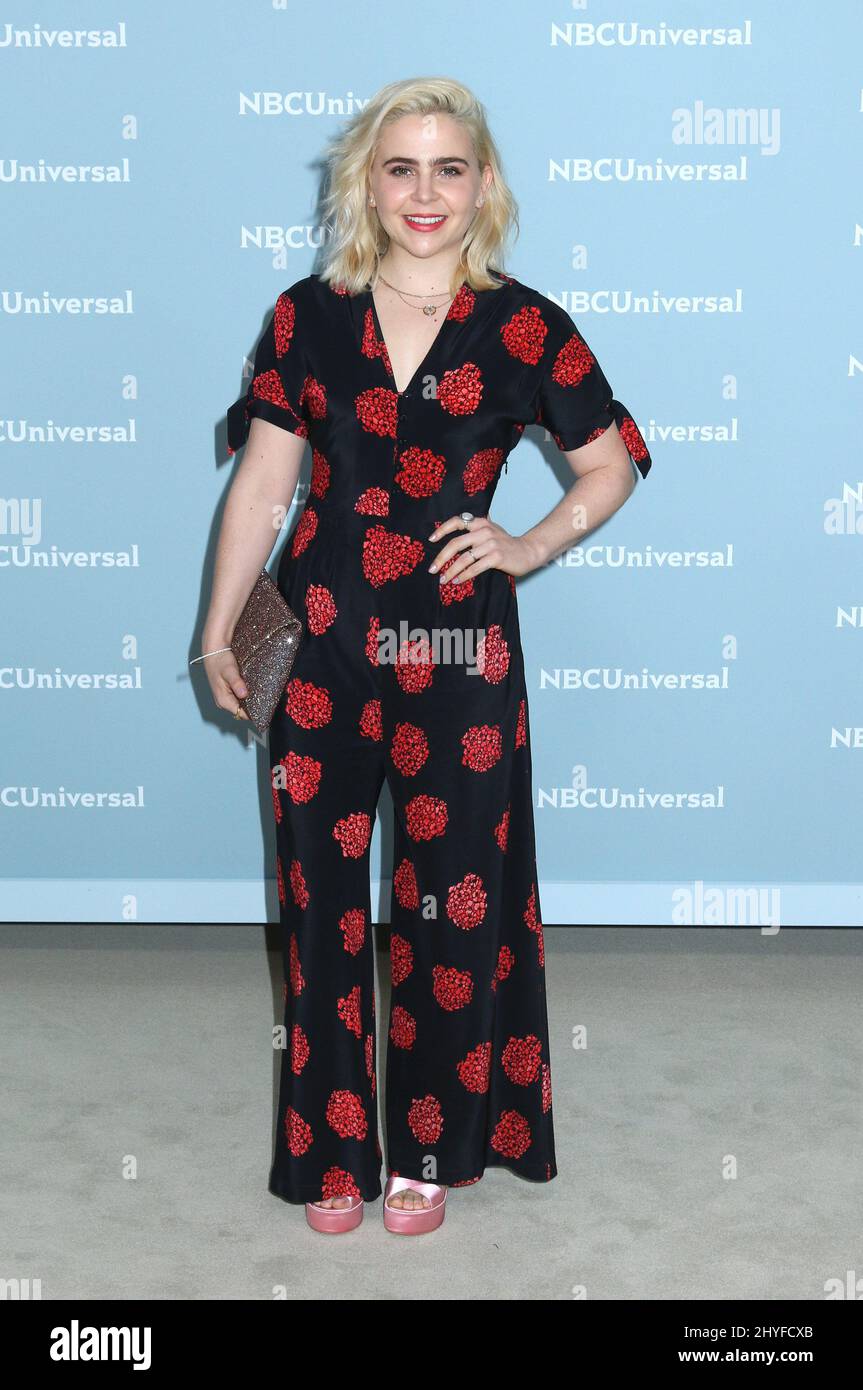 Mae Whitman nimmt an der NBCUniversal 2018 Upfronts Teil, die am 14. Mai 2018 in der Radio City Music Hall, New York, stattfand. Stockfoto