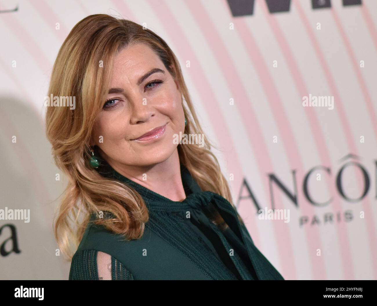 Ellen Pompeo bei der Ankunft bei den WIF 2018 Crystal + Lucy Awards, die am 13. Juni 2018 im Beverly Hilton Hotel in Beverly Hills, CA, verliehen wurden. Stockfoto