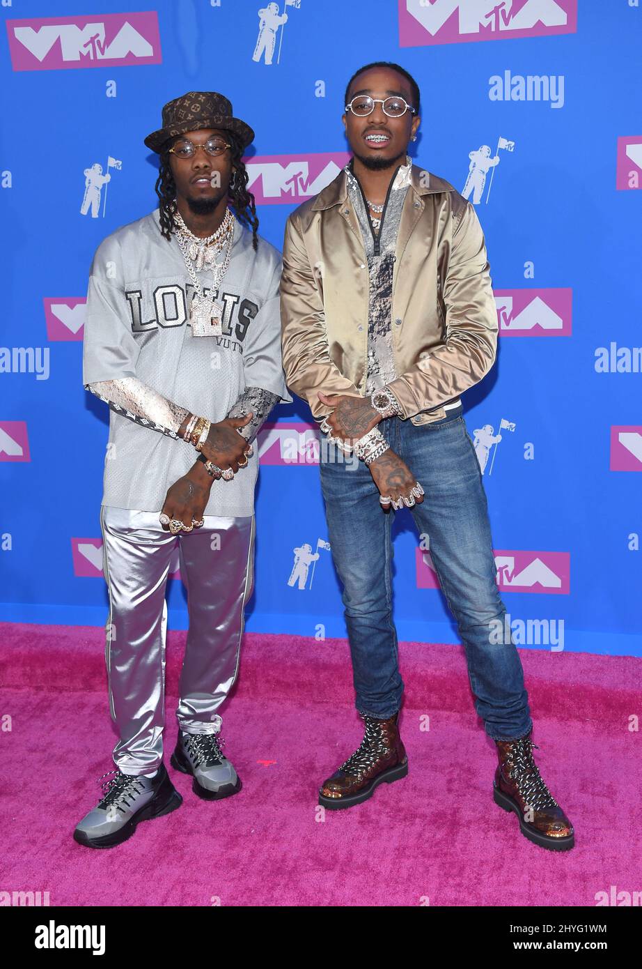 Migos bei der MTV 'VMAs' 2018, die am 20. August 2018 in der Radio City Music Hall in New York City, USA, stattfand Stockfoto