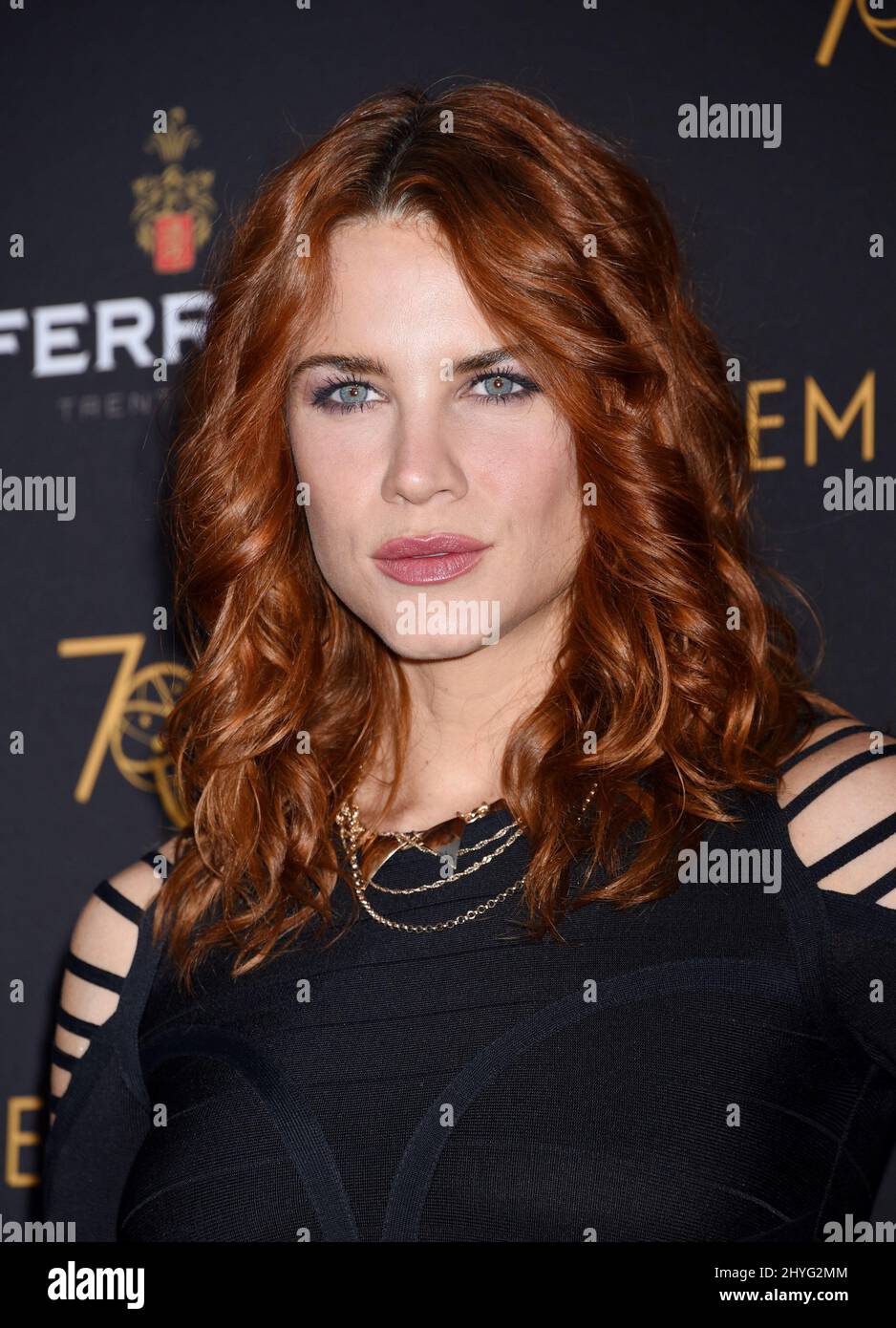 Courtney Hope bei der Daytime Television Stars feiern die Emmy Awards-Saison 70. beim exklusiven Empfang der Television Academy in der Television Academy Stockfoto