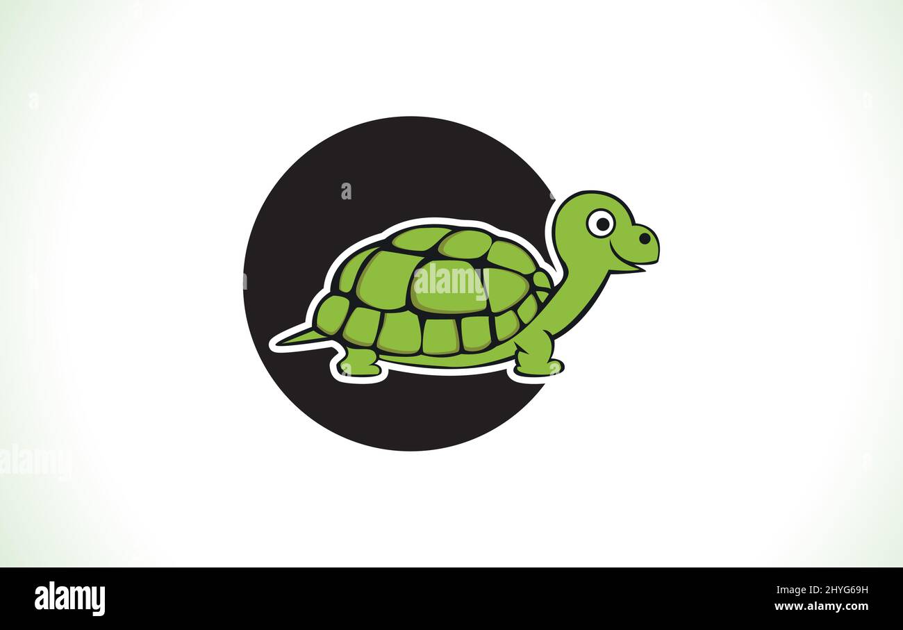 Schildkröte Vektor Tierkunst und Logo-Design für Marke und Geschäft Stock Vektor