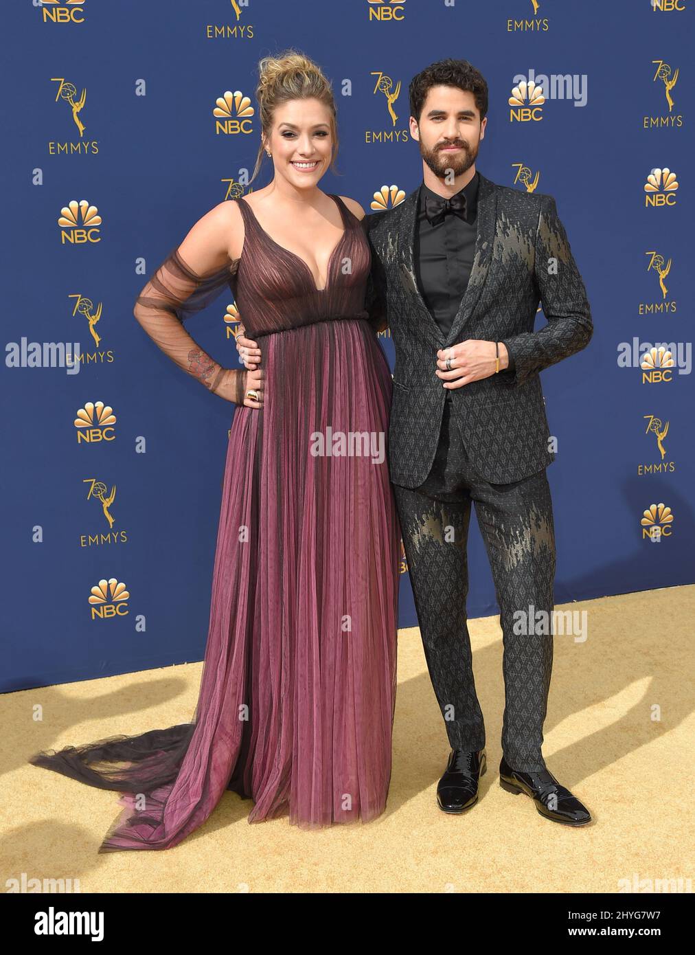 Darren Criss und Mia Swer bei den Primetime Emmy Awards 70. im Microsoft Theater L.A. Live am 17. September 2018 in Los Angeles, USA Stockfoto Darren Criss und Mia Swer bei den Primetime Emmy Awards 70. im Microsoft Theater L.A. Live am 17. September 2018 in Los Angeles, USA Stockfoto