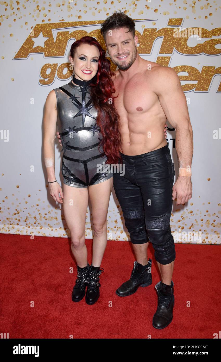 Duo Transcend beim „America's Got Talent“ Finale 2018 - Night 1, das am 18. September 2018 im Dolby Theater in Hollywood, CA, stattfand. Stockfoto