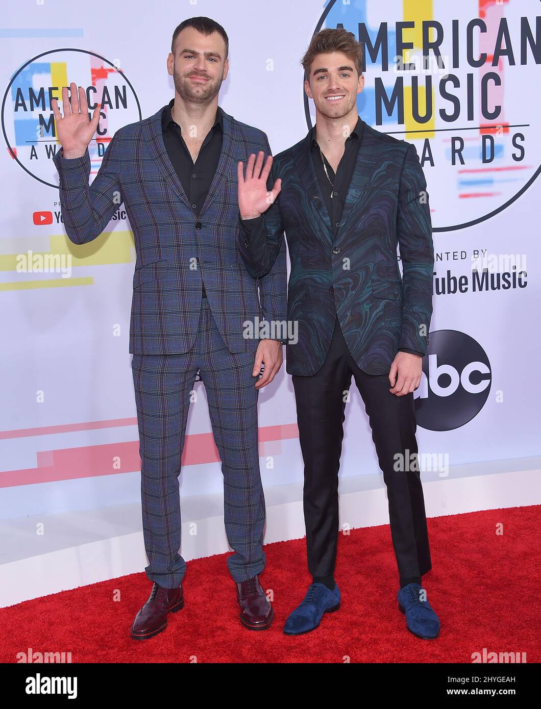 Die Chainsmokers bei den American Music Awards 2018 im Microsoft Theater L.A. Live am 9. Oktober 2018 in Los Angeles, CA. Stockfoto