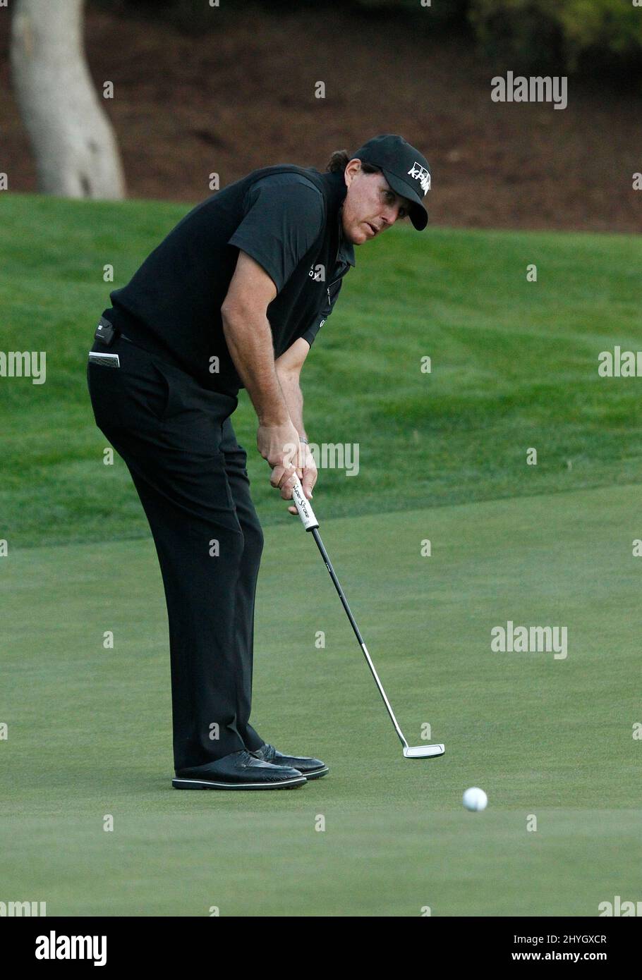 Phil Mickelson im „The Match“ von Capital One: Tiger Woods gegen Phil Mickelson auf dem Shadow Creek Golf Course in Las Vegas, USA. Stockfoto