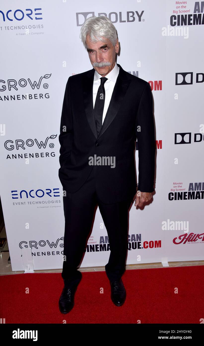 Sam Elliott nahm an der American Cinematheque Award-Verleihung 32. zu Ehren von Bradley Cooper im Beverly Hilton Hotel in Los Angeles, Kalifornien, Teil Stockfoto