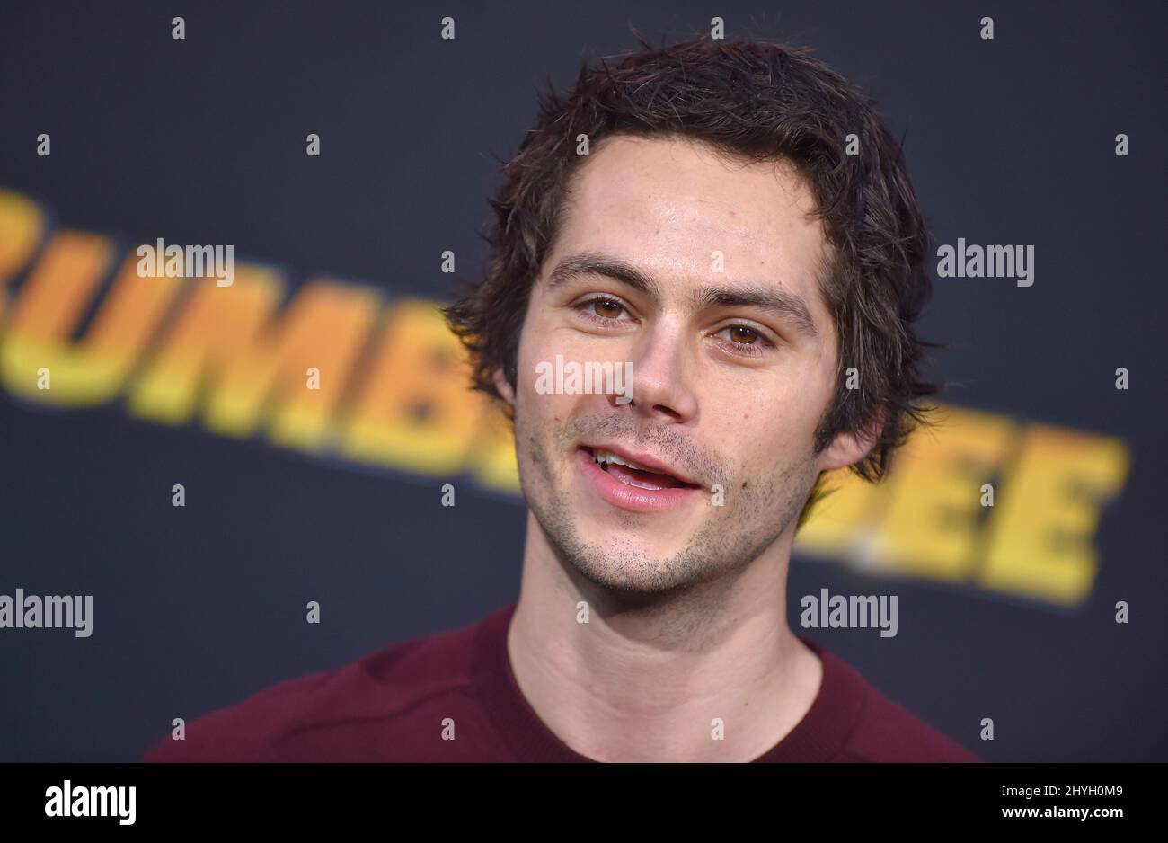 Dylan O'Brien kommt zur BumblebeeWeltpremiere, die am 9. Dezember 2018