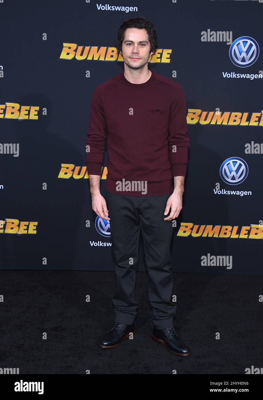 Dylan O'Brien kommt zur BumblebeeWeltpremiere, die am 9. Dezember 2018