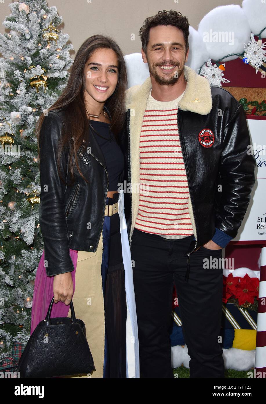 James Franco und Isabel Pakzad kommen zum Brooks Brothers x St. Jude Holiday Event am 9. Dezember 2018 im Beverly Wilshire Hotel in Beverly Hills, Los Angeles Stockfoto