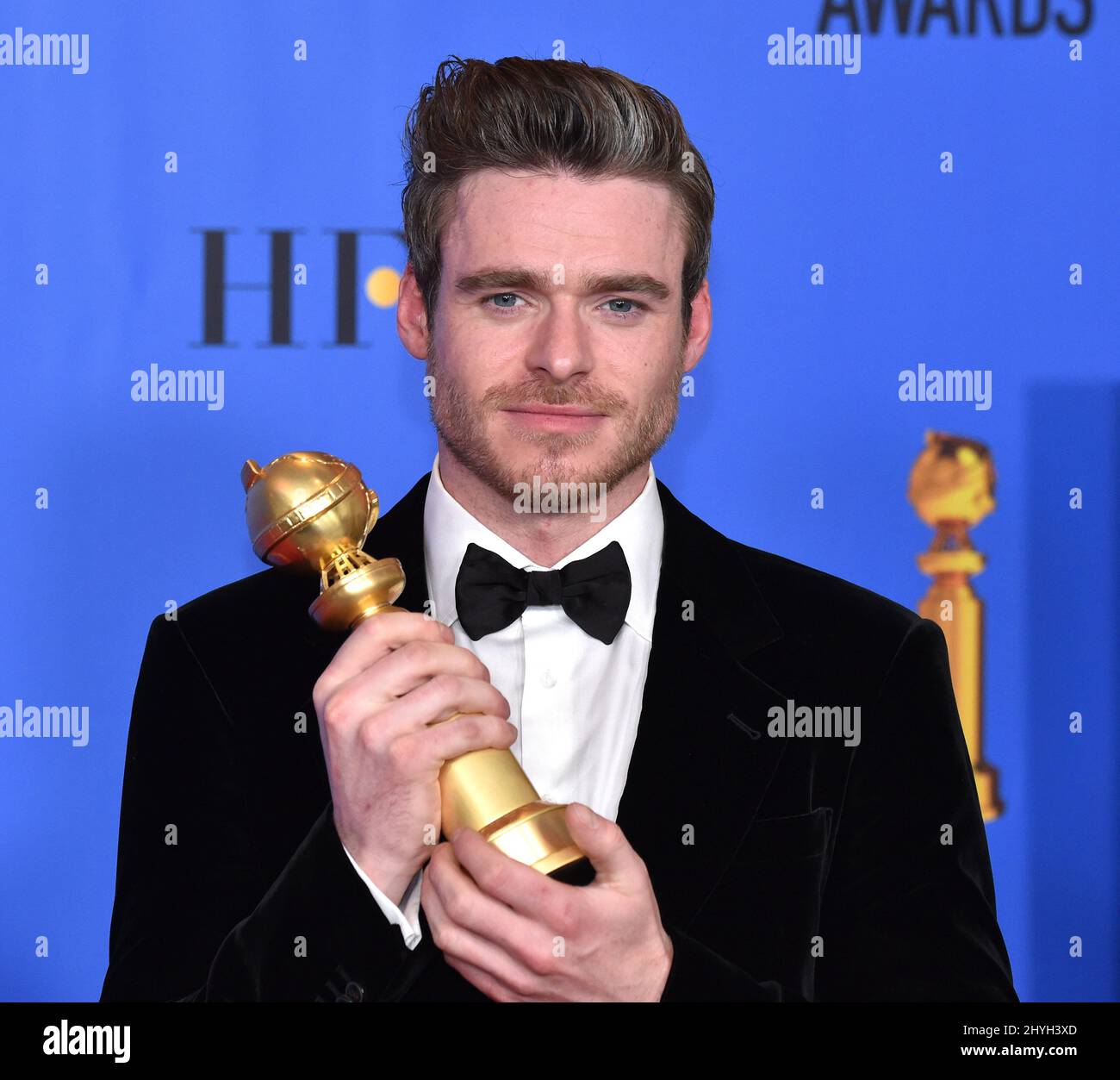 Richard Madden bei den jährlichen Golden Globe Awards 76., die am 6. Januar 2019 im Beverly Hilton Hotel in Beverly Hills, CA, verliehen wurden. Stockfoto