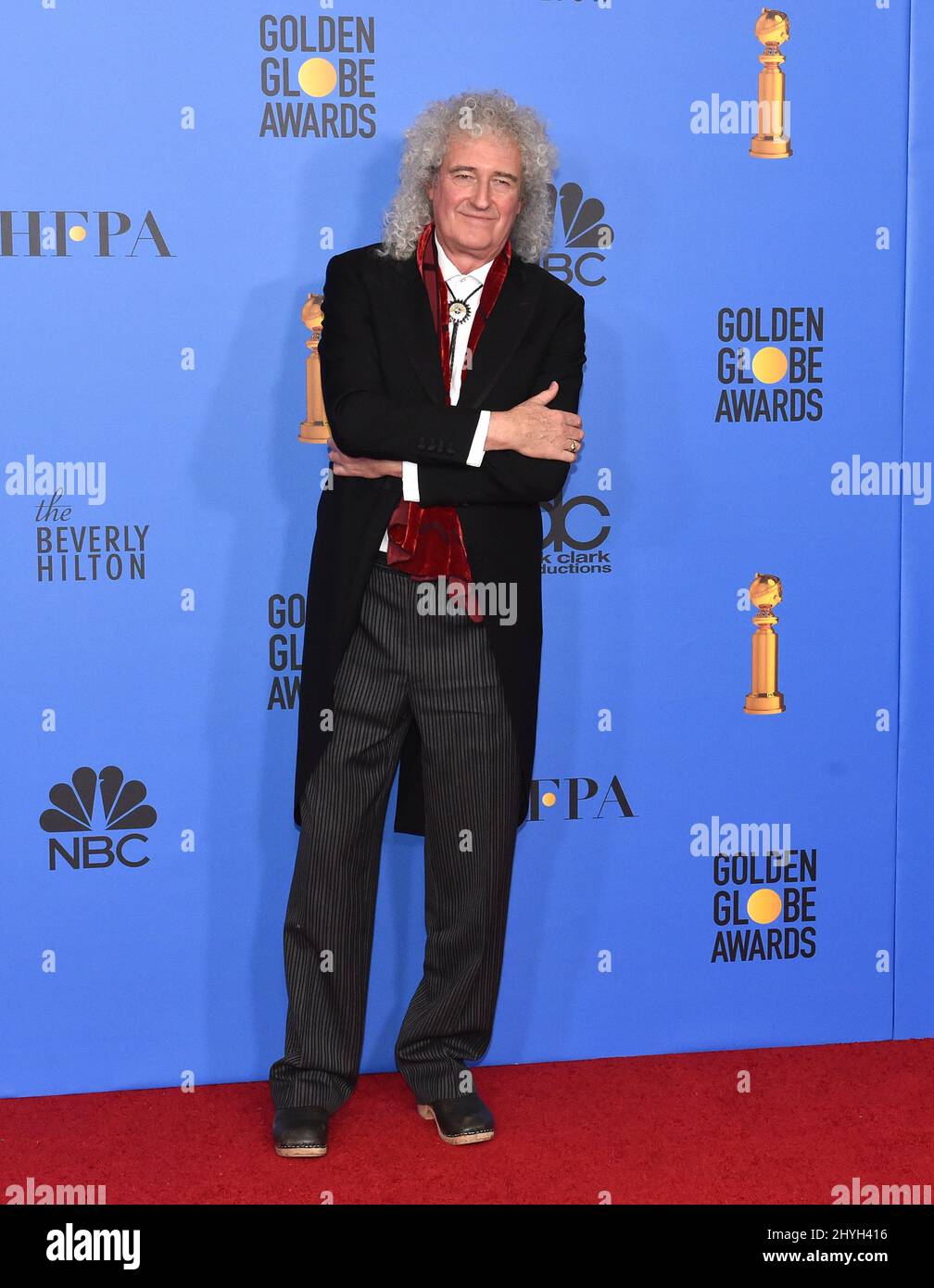 Brian May bei den jährlichen Golden Globe Awards 76., die am 6. Januar 2019 im Beverly Hilton Hotel in Beverly Hills, CA, verliehen wurden. Stockfoto