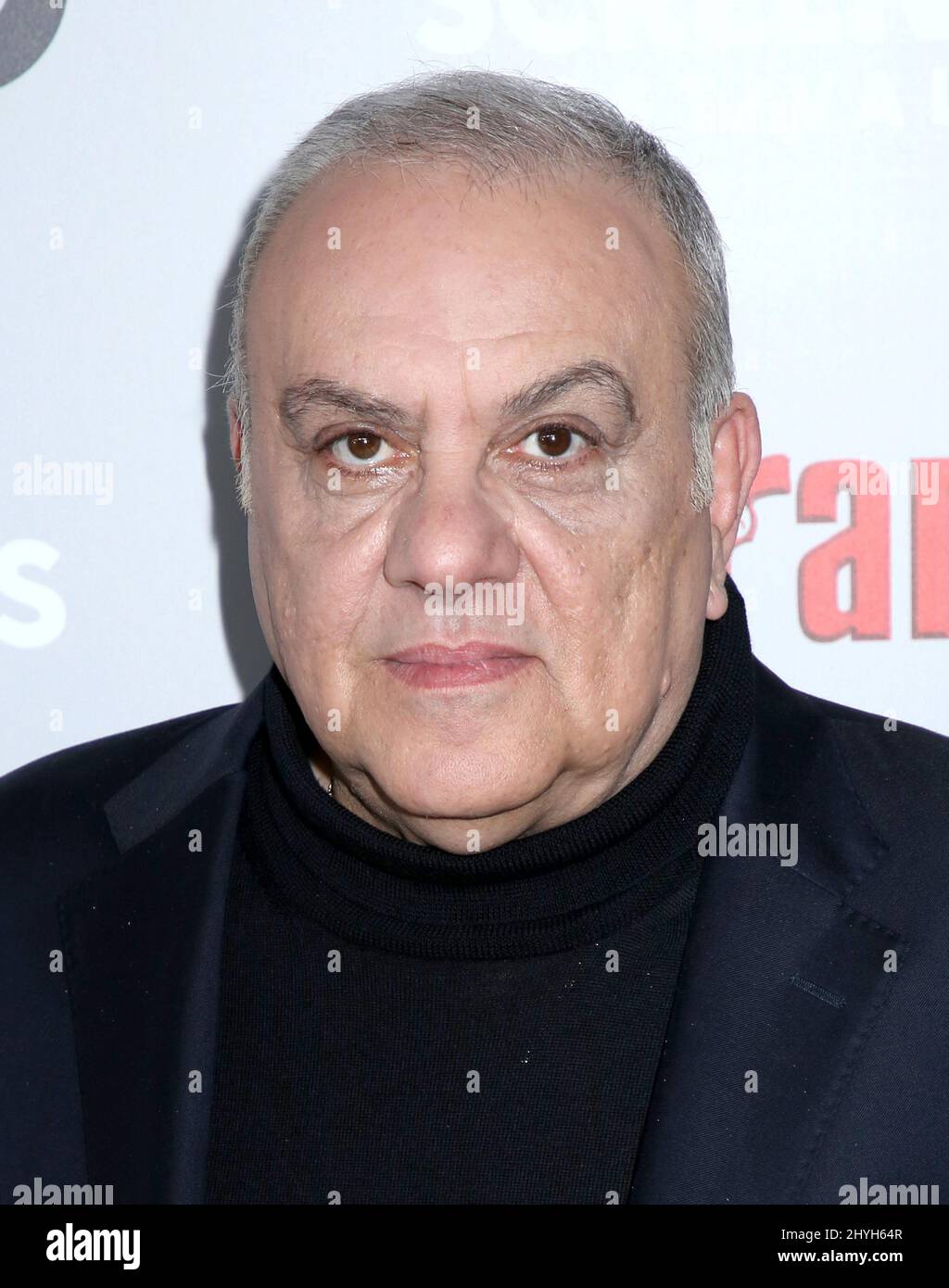 Vincent Curatola nimmt am Sopranos 20. Anniversary Red Carpet Teil, der im SVA Theater in New York City abgehalten wird Stockfoto