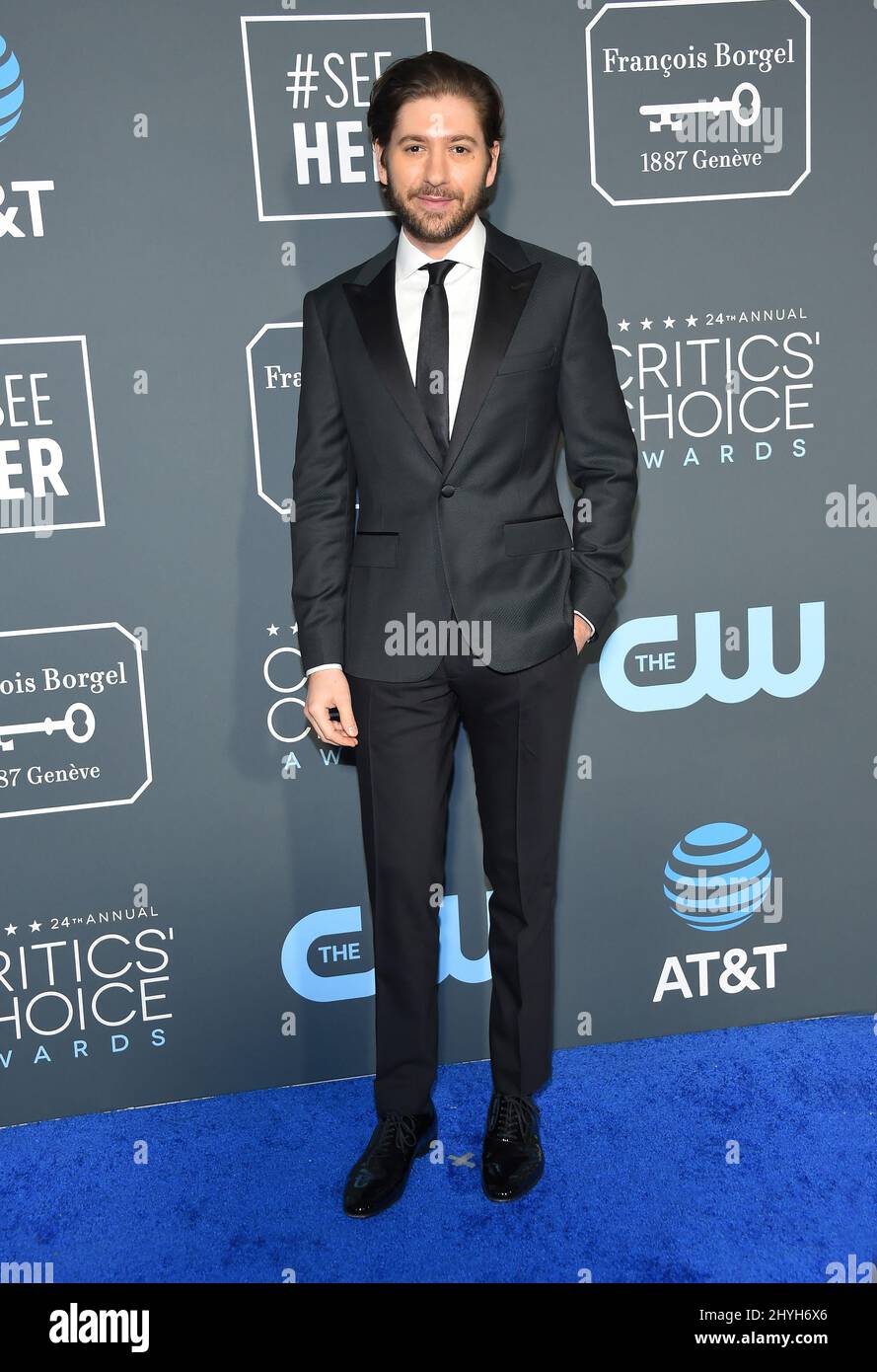 Michael Zegen bei den Annual Critics' Choice Awards 24., die am 13. Januar 2019 in Santa Monica, CA, bei Barker Hanger verliehen wurden. Stockfoto