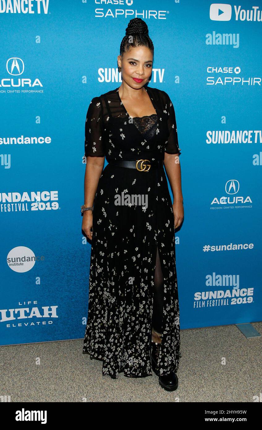 Sanaa Lathan bei der Premiere von „Native Son“ während des Sundance Film Festivals 2019, das am 24. Januar 2019 im Eccles Theatre in Park City, UT, stattfand. Stockfoto