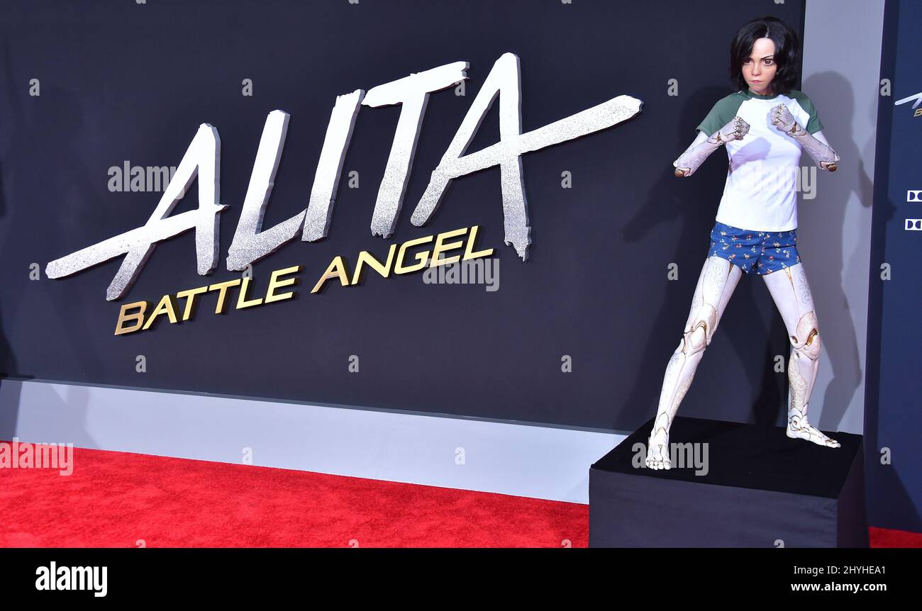 Ankunft bei der 'Alita: Battle Angel' Los Angeles Premiere im Village Theatre am 05. Februar 2019 in Westwood, USA. Stockfoto