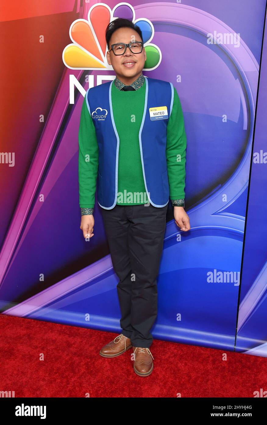 Nico Santos beim NBC Universal Mid Season Press Day in Los Angeles Stockfoto