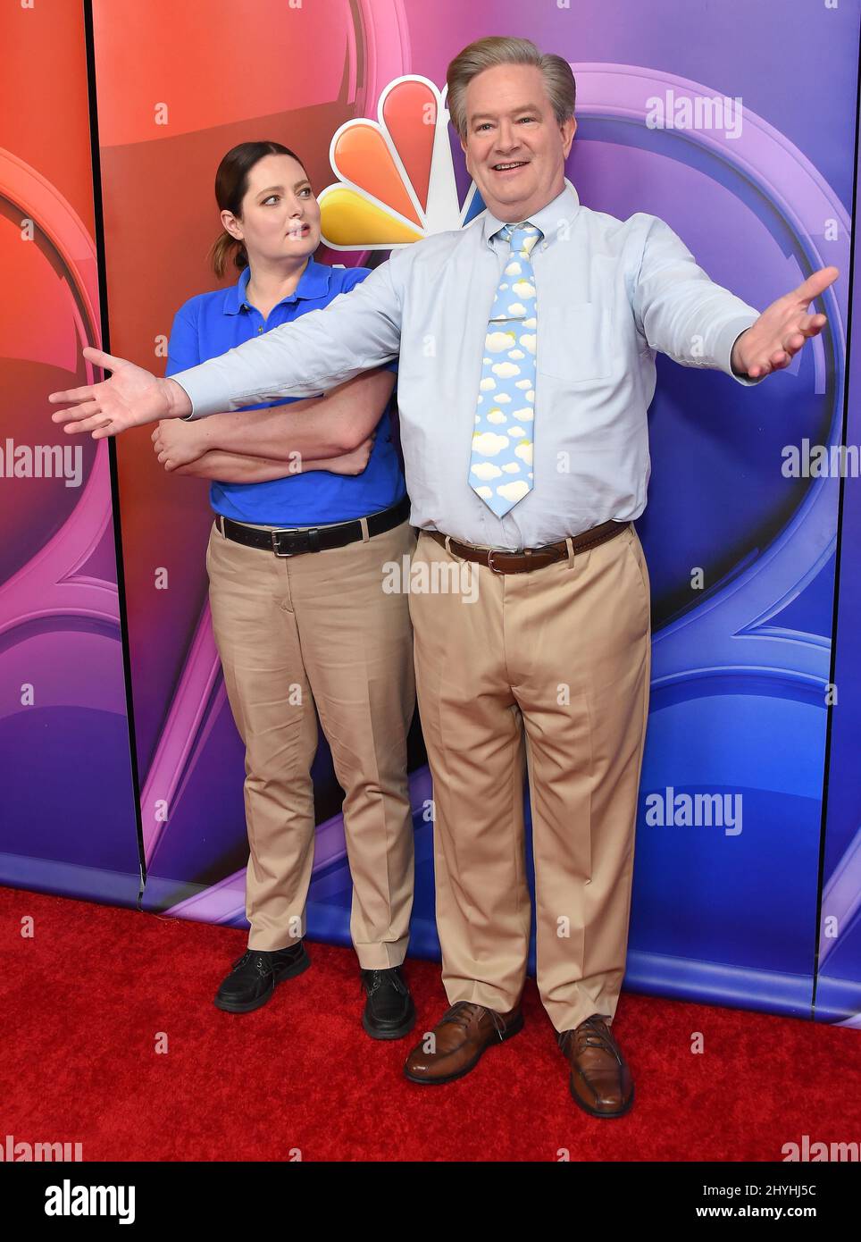 Lauren Ash und Mark McKinney beim NBC Universal Mid Season Press Day in Los Angeles Stockfoto