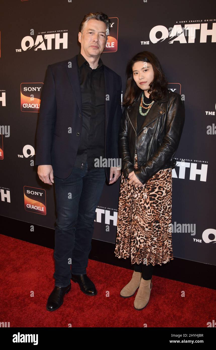Russell Wong nimmt am Screening Event der „The Oath“-Saison 2 von Sony Crackle in Los Angeles, Kalifornien, Teil Stockfoto