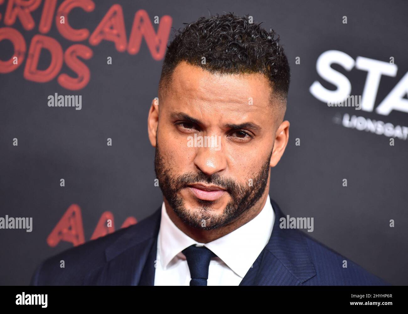 Ricky Whittle bei der Premiere der STARZ 'American Gods' Saison 2 im Ace Hotel am 05. März 2019 in Los Angeles Stockfoto