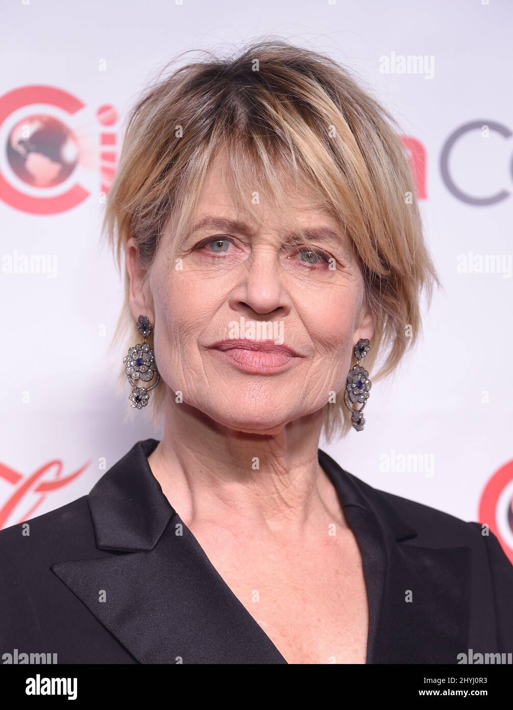 Linda Hamilton kommt bei den Big Screen Achievement Awards während der CinemaCon 2019 im Caesars Palace an Stockfoto