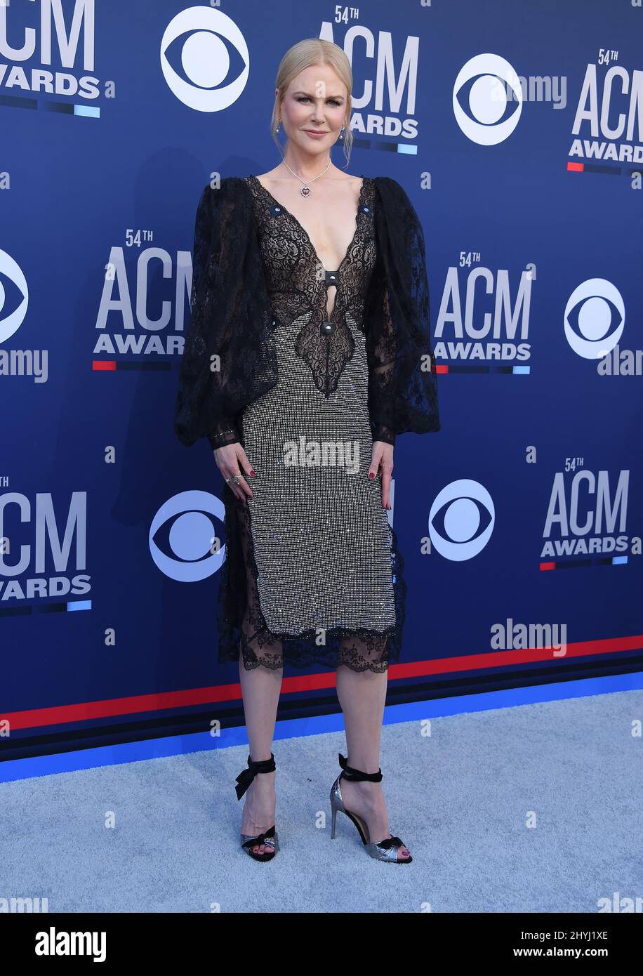 Nicole Kidman bei den Academy of Country Music Awards 54., die am 7. April 2019 in Las Vegas, NV, in der MGM Grand Garden Arena im MGM Grand Hotel & Casino verliehen wurden. Stockfoto