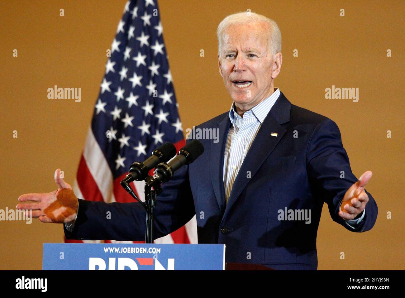Joe Biden spricht bei der Joe Biden 2020 Presidential Campaign in Las Vegas bei der International Union of Painters and Allied Trades Local Stockfoto