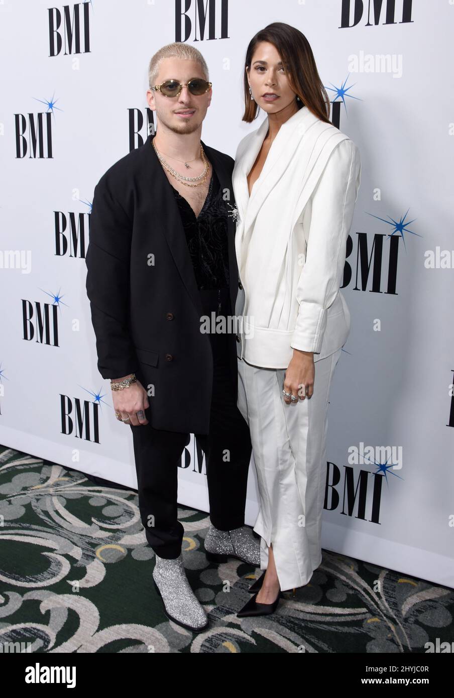 Andrew Watt und Ali Tamposition bei den BMI Pop Awards 2019 im Beverly Wilshire Hotel Stockfoto