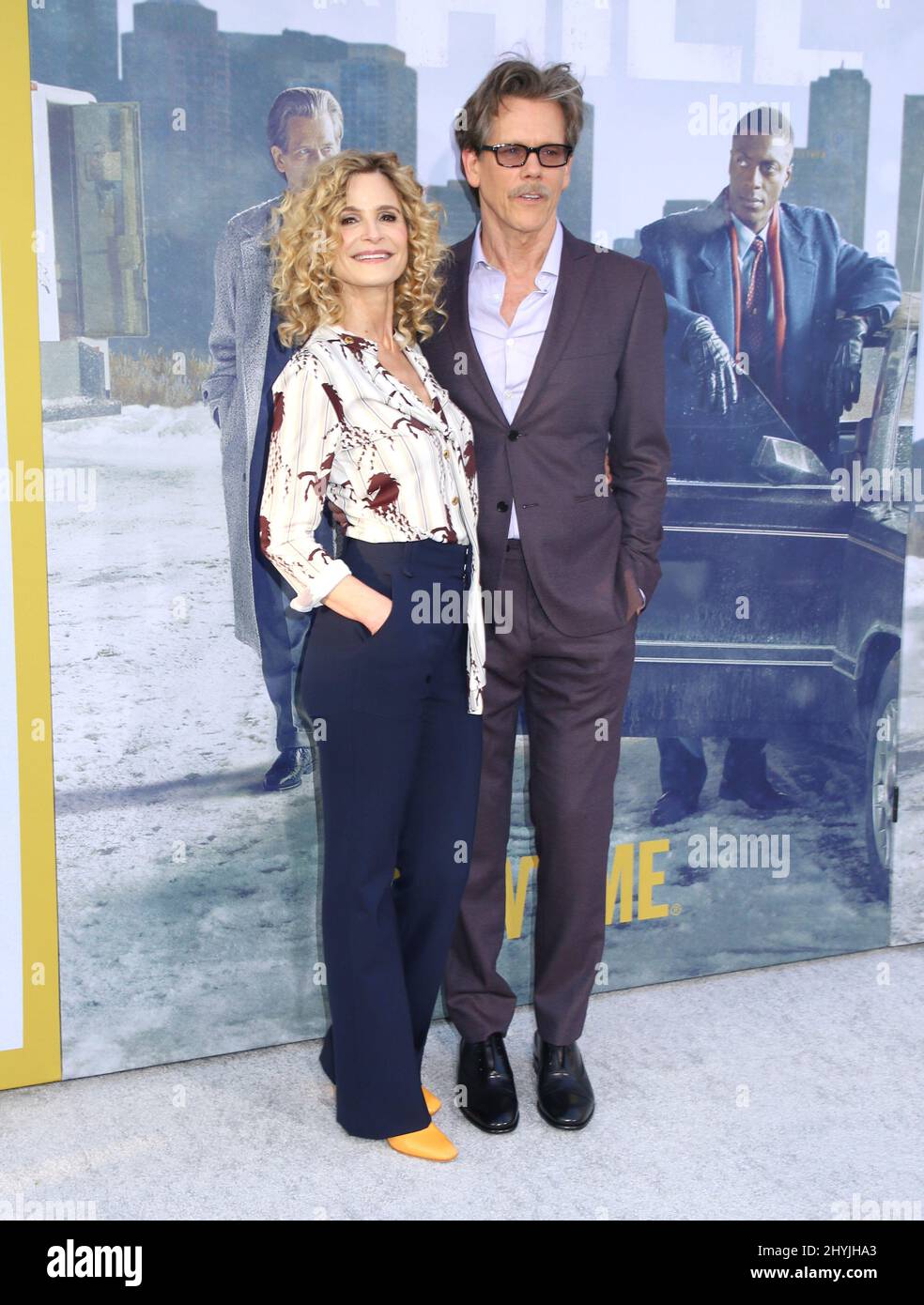Kyra Sedgwick & Kevin Bacon bei der Premiere von Showtime's City on A Hill in New York Stockfoto