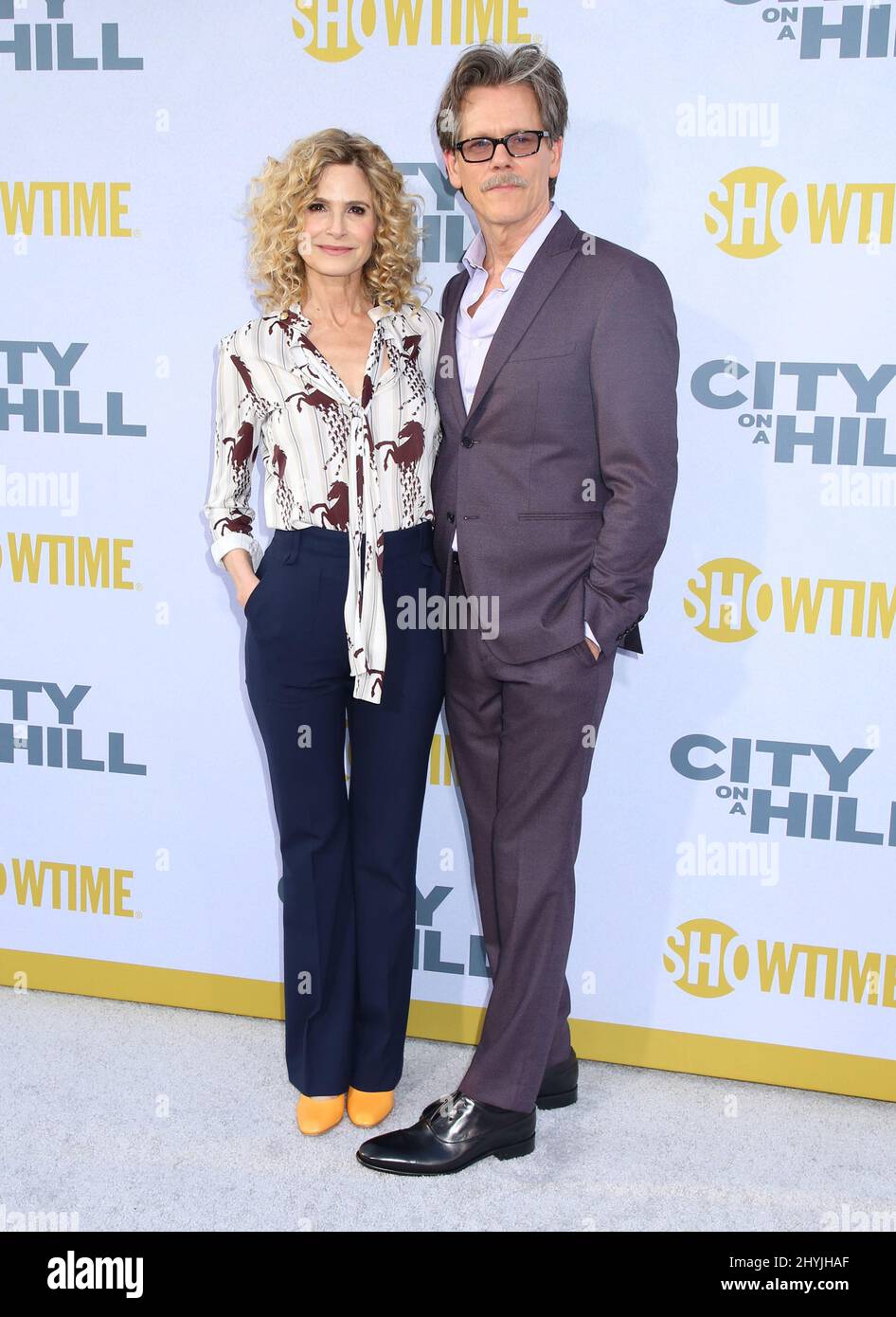 Kyra Sedgwick & Kevin Bacon bei der Premiere von Showtime's City on A Hill in New York Stockfoto