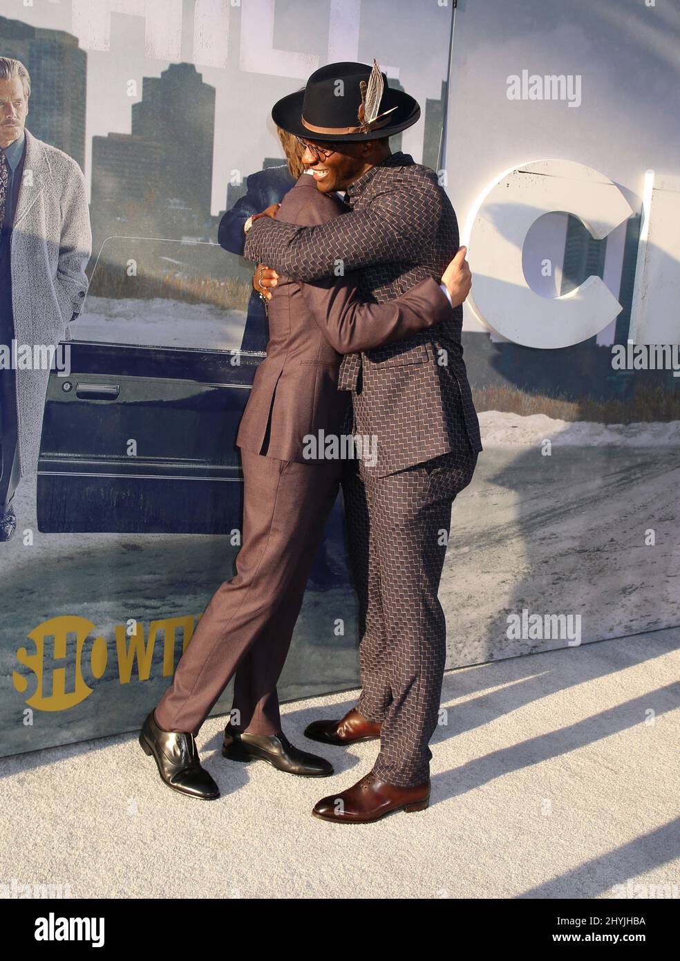 Kevin Bacon & Aldis Hodge bei der Premiere von Showtime's City on A Hill in New York Stockfoto