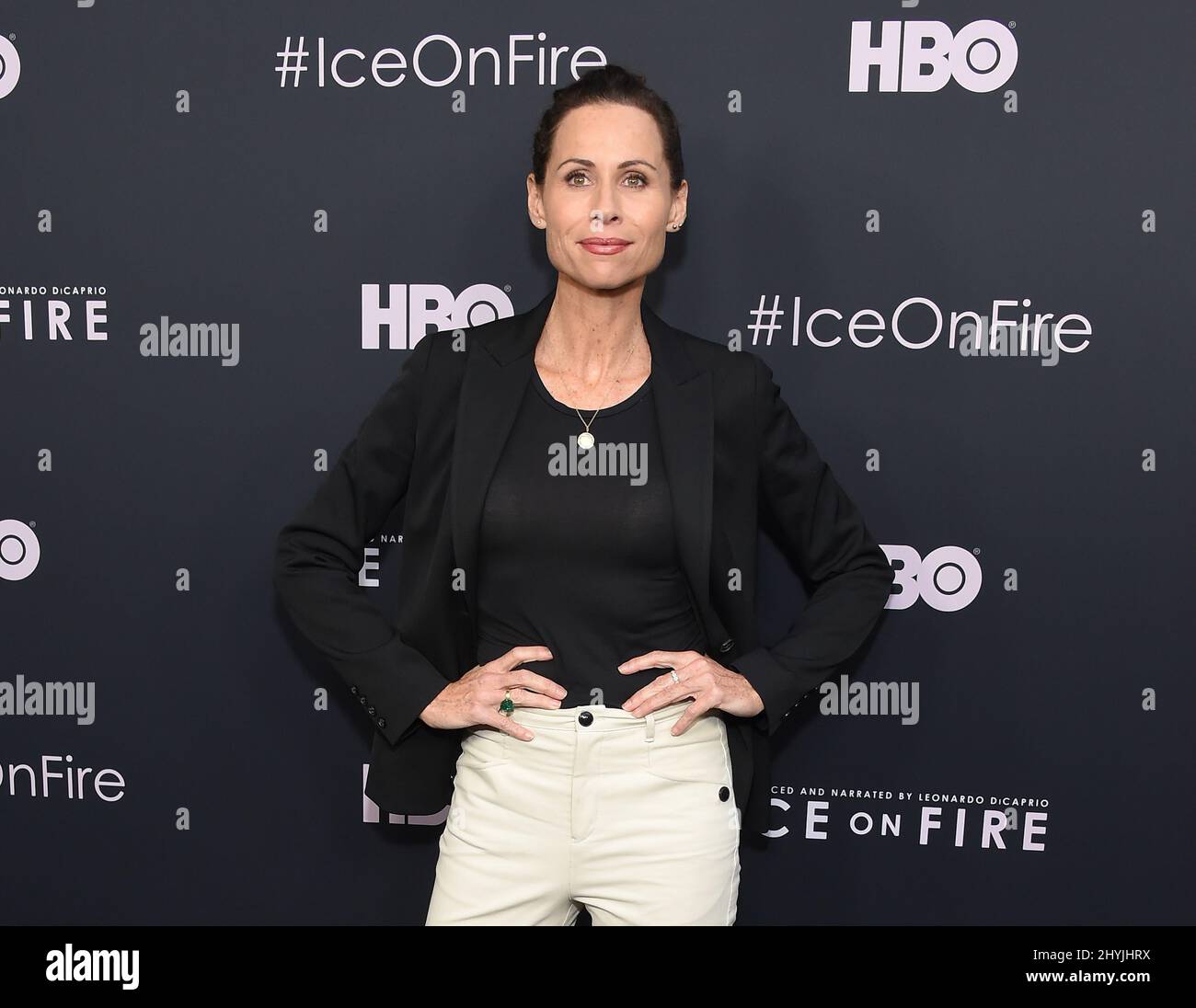 Minnie Driver, der am 05. Juni 2019 in Los Angeles, USA, zur „Ice on Fire“-Premiere von HBO im LACMA eintrifft. Stockfoto