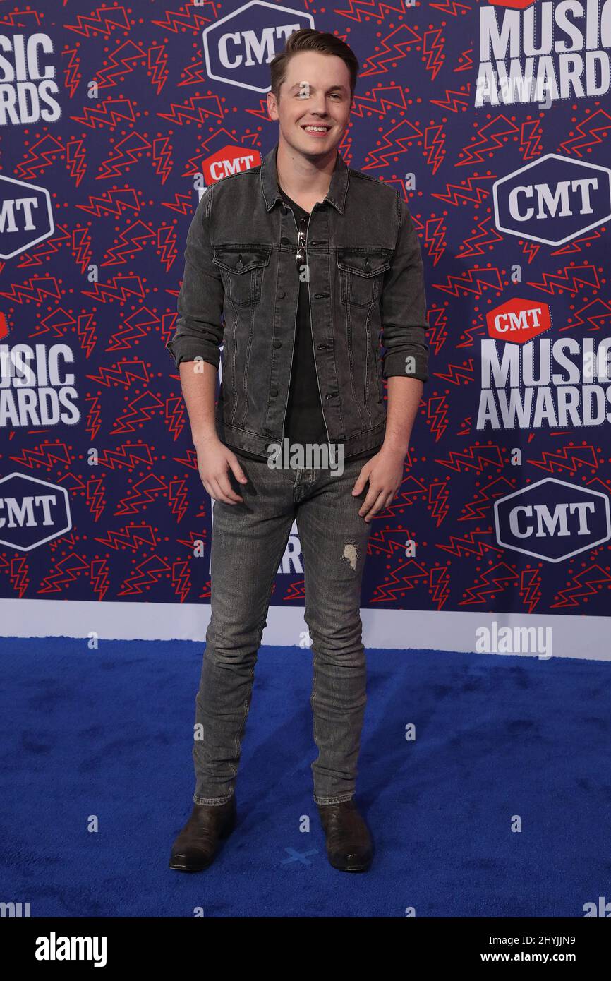 Travis Denning bei den CMT Music Awards 2019, die von Little Big Town veranstaltet werden und am 5. Juni 2019 in der Bridgestone Arena in Nashville, TN, stattfinden. Stockfoto