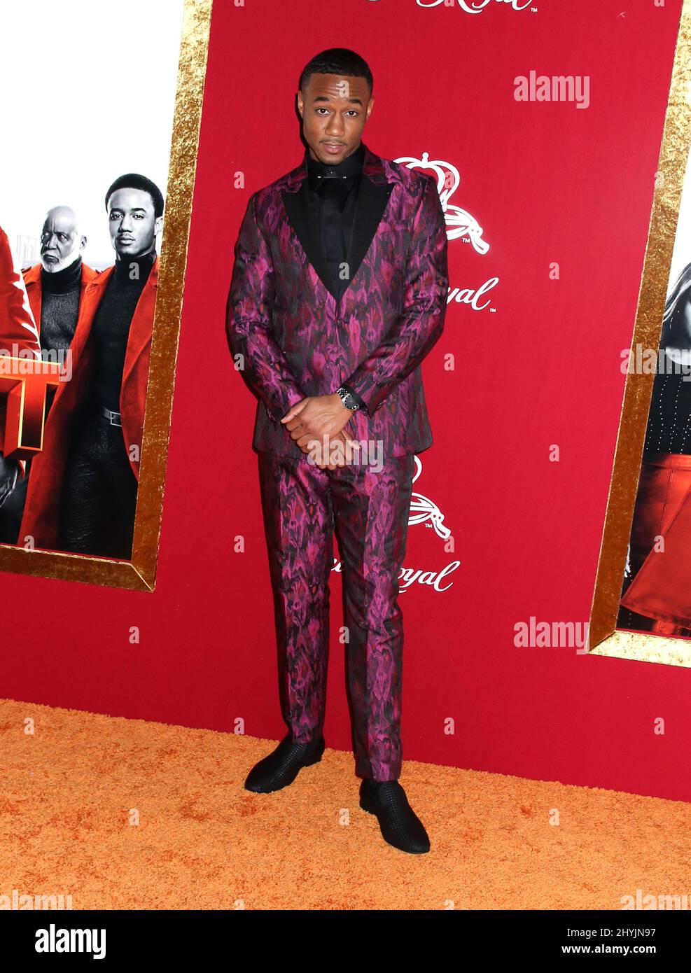 Jessie T. Usher bei der Premiere von Shaft in New York Stockfoto