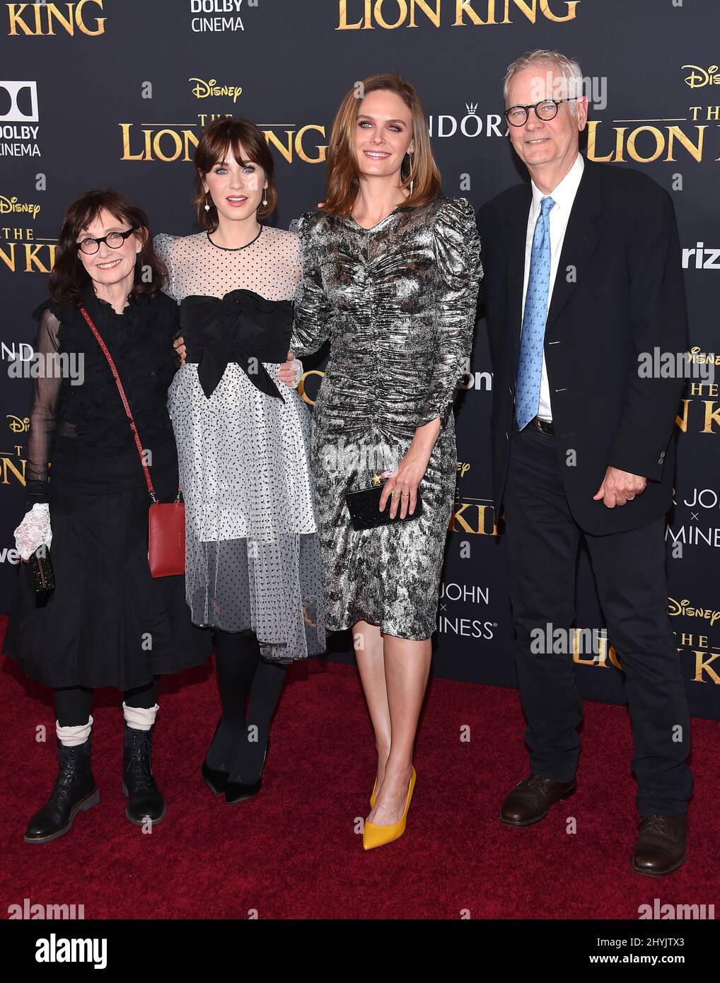 Mary Jo Deschanel, Zooey Deschanel, Emily Deschanel und Caleb Deschanel
