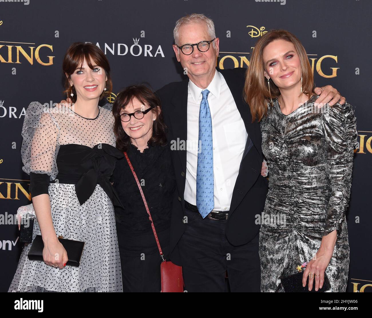 Zooey Deschanel, Mary Jo Deschanel, Caleb Deschanel und Emily Deschanel