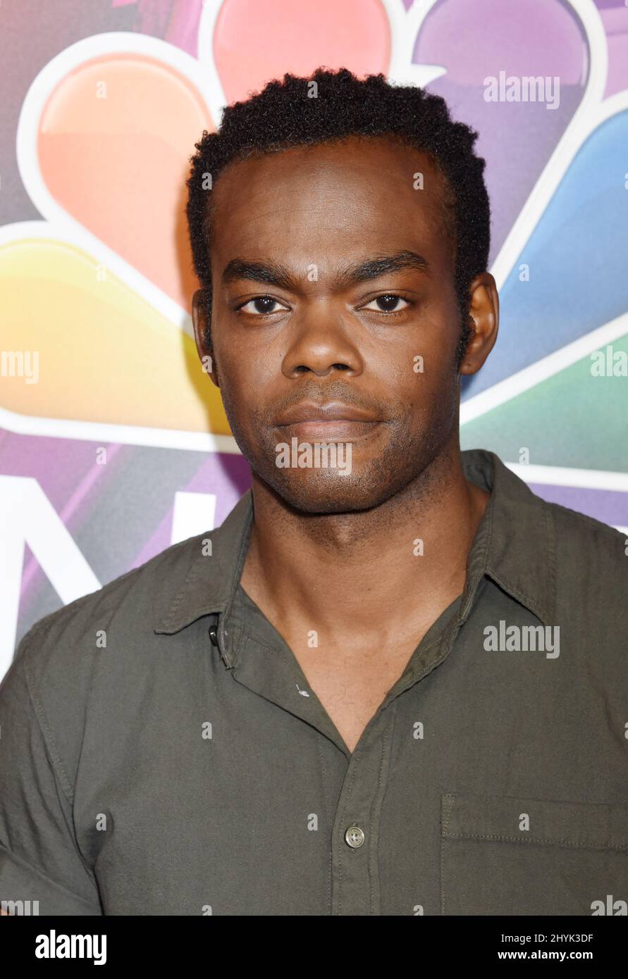 William Jackson Harper nahm an der NBC TCA Press Tour 2019 im Beverly Hilton Hotel Teil Stockfoto