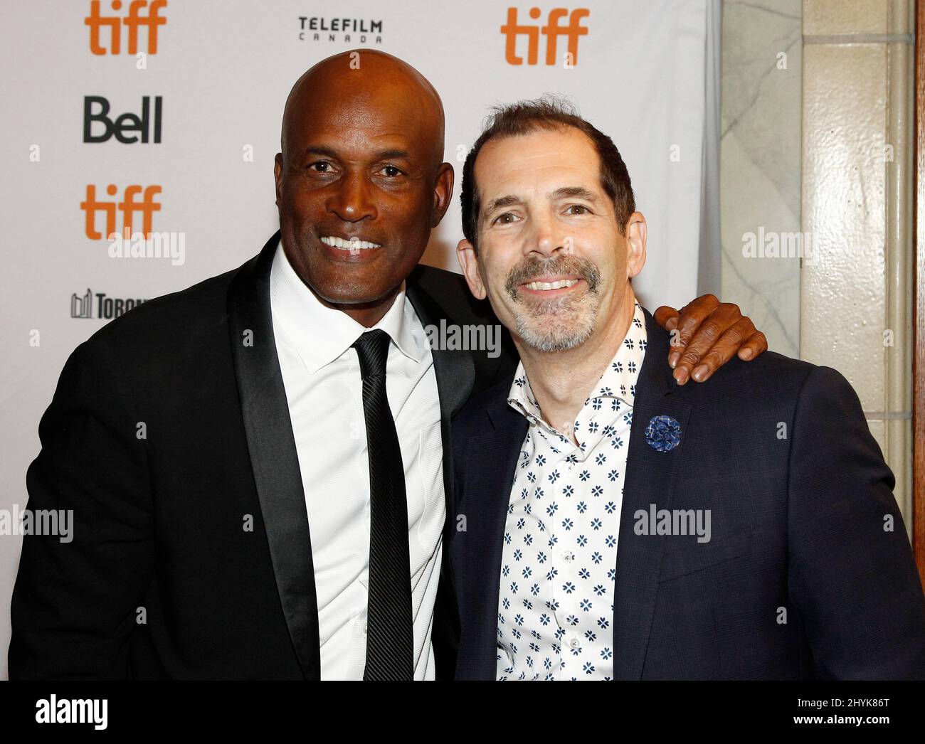 Kenny Leon und Christopher Demos-Brown bei der Premiere von „American Son“ während des Toronto International Film Festival 2019 im Winter Garden Theatre in Toronto, Kanada Stockfoto