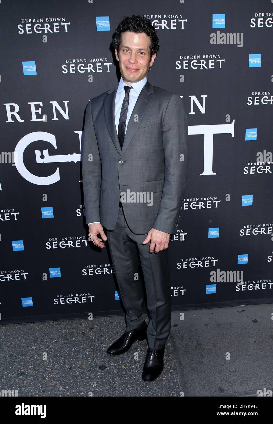 Tommy Kail nimmt an der Derren Brown: Secret Broadway Opening Night Teil - Ankunft im Cort Theatre Stockfoto