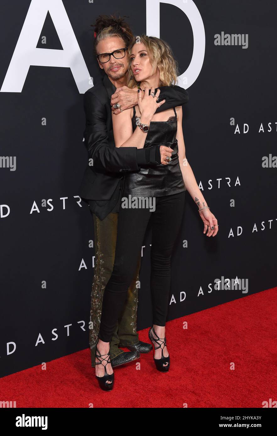 Steven Tyler und Aimee Preston kommen am 18. September 2019 zur „Ad Astra“ Special Screening im Cinerama Dome in Hollywood, CA, an. Stockfoto