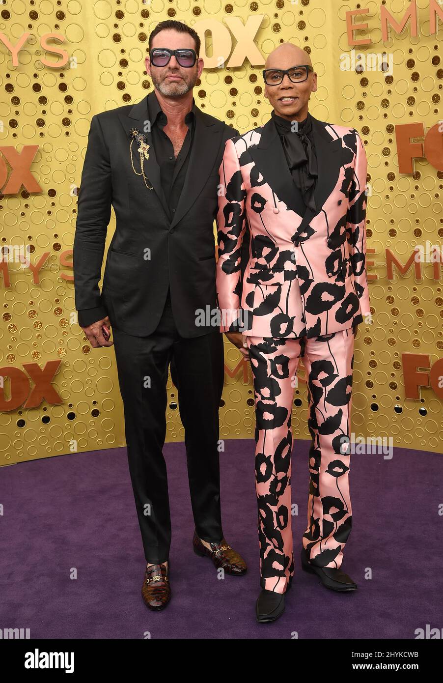 Georges LeBar und RuPaul nahmen an den Primetime Emmy Awards 71. im Microsoft Theater in Los Angeles, Kalifornien, Teil Stockfoto