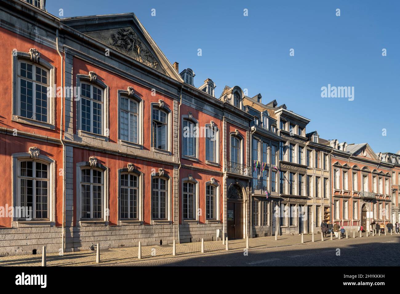 Lüttich, Rue Hors-Château, Barocke Stadtpalais Stockfoto