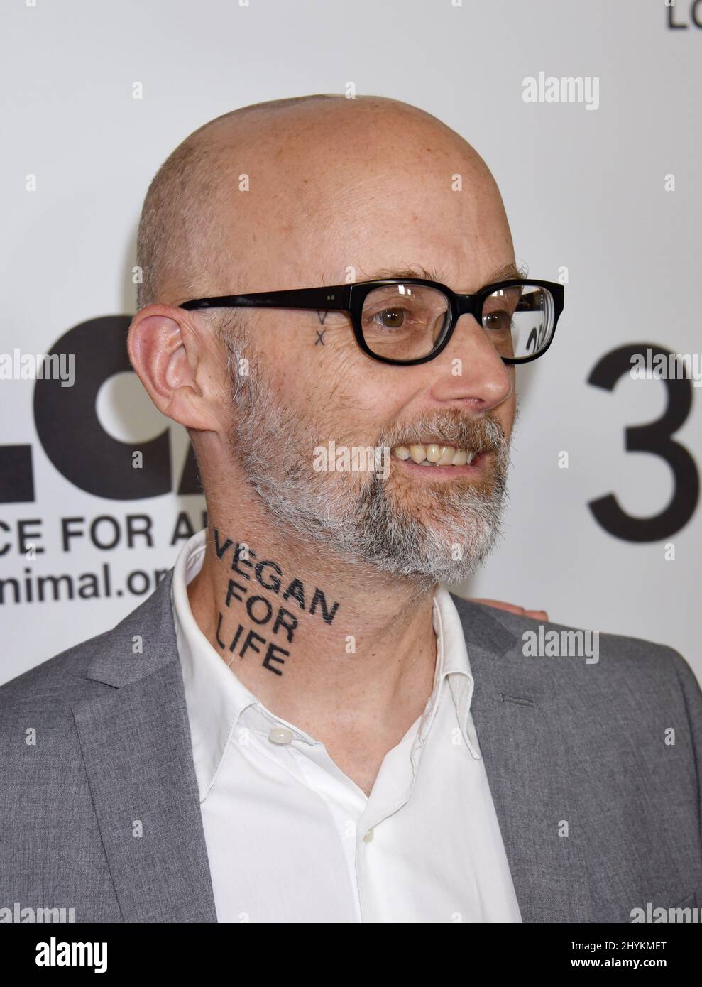 Moby bei der „Last Chance for Animals 35. Anniversary Gala“, die am 19. Oktober 2019 im Beverly Hilton Hotel in Beverly Hills, CA, stattfand. Stockfoto