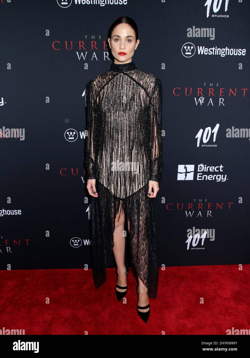 Tuppence Middleton nahm an der New Yorker Premiere „The Current war“ am 21. Oktober 2019 auf dem AMC Lincoln Square in New York City, NY, Teil Stockfoto