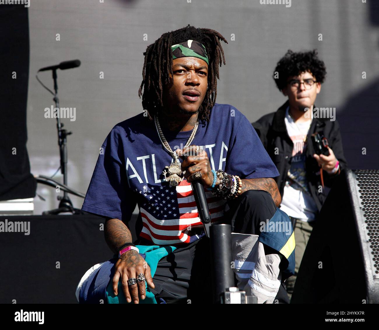 J.I.D auf der Bühne beim Day N Vegas Music Festival 2019, das am 1. November 2019 in Las Vegas, NV, auf dem Gelände des Las Vegas Festival stattfindet. Stockfoto