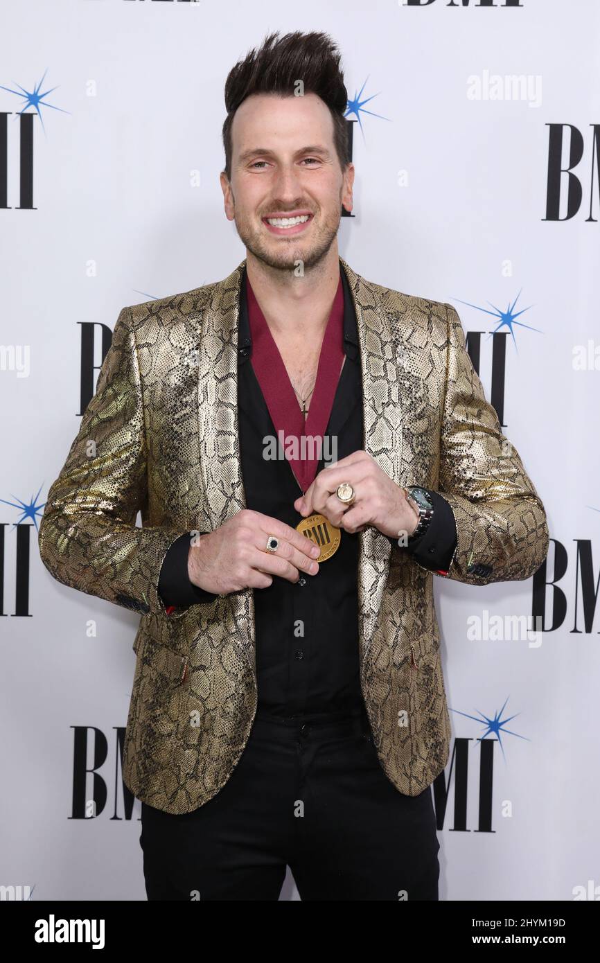 Russell Dickerson bei den BMI Country Awards 2019, die am 12. November 2019 in Nashville, TN, am BMI-Hauptsitz verliehen wurden. Stockfoto