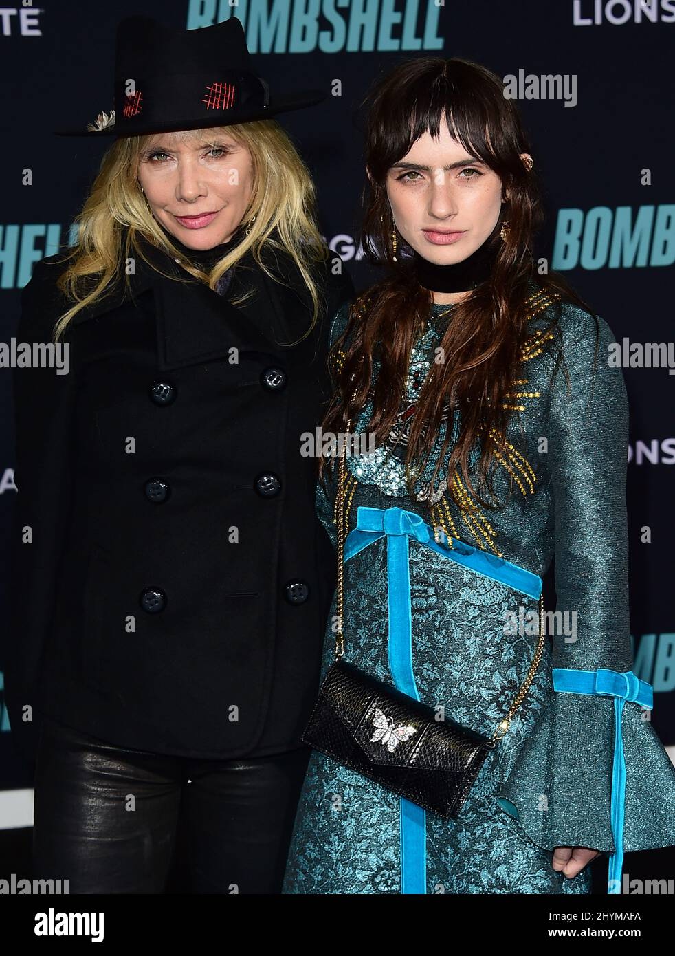 Rosanna Arquette und Zoe Bleu Sidel bei der Sondervorführung von Lionsgates 'Bombshell', die am 10. Dezember 2019 im Regency Village Theatre in Westwood stattfand, Stockfoto
