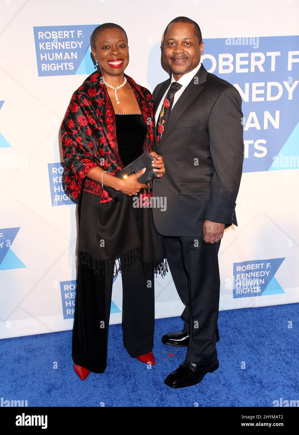 Tracey Brown und Robert Brown nahmen an den RFK Ripple of Hope Awards in New York City, USA, am Donnerstag, 13. Dezember 2019 Teil. Stockfoto