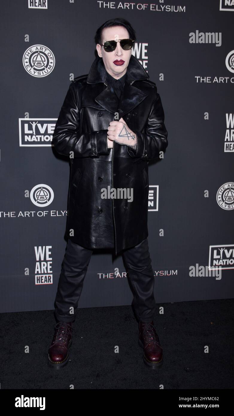 Marilyn Manson bei der Art of Elysium 13. Annual Black Tie Artistic Experience 'HEAVEN' im Palladium Stockfoto