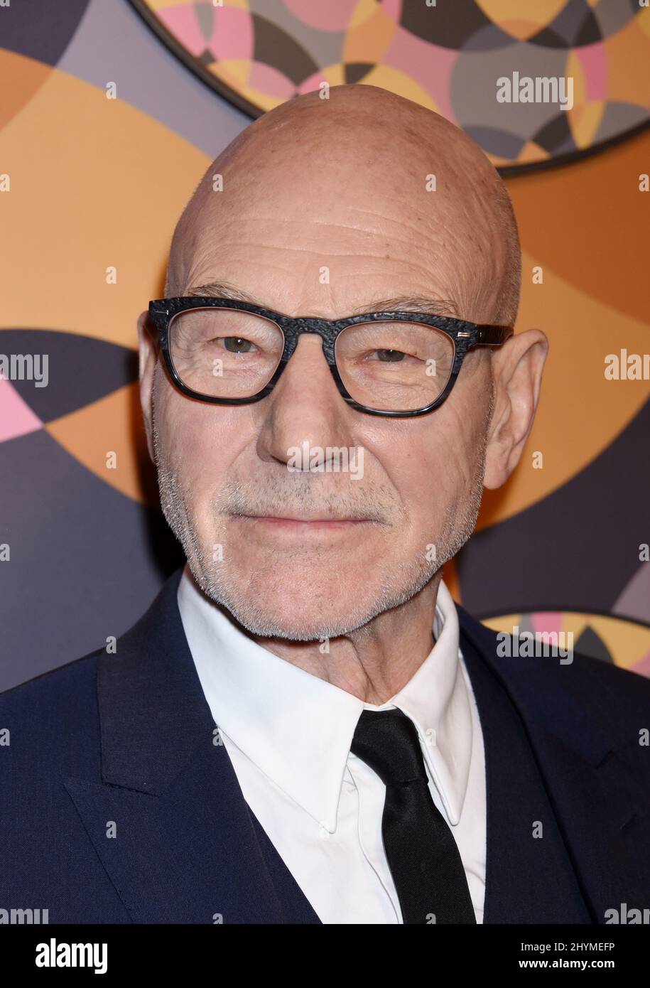 Sir Patrick Stewart bei der Golden Globes Afterparty von HBO, die am 5. Januar 2020 im Beverly Hilton Hotel in Beverly Hills, Los Angeles, stattfand. Stockfoto